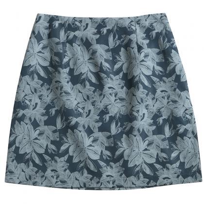 Summer Vintage Floral Skirt
