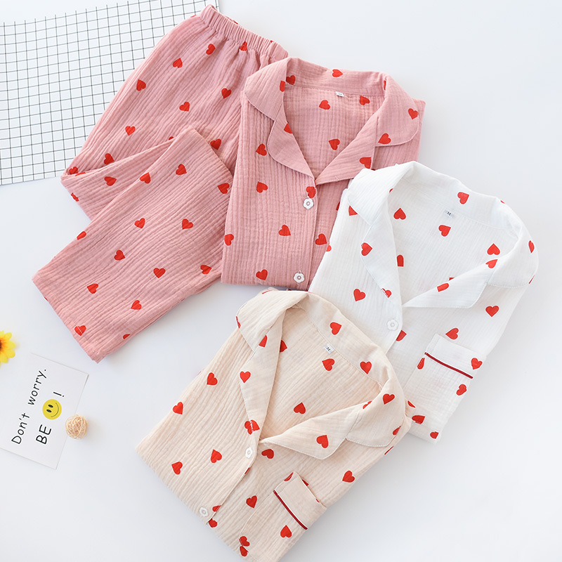 Two Piece Pajamas Set Long Sleeve Sleepwear Womens Button Down Nightwear Soft Pyjmas Lounge Sets