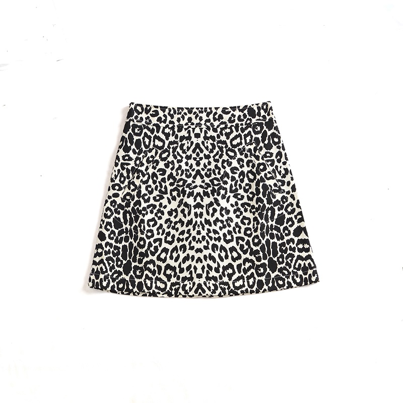 Summer Leopard Print Skirt